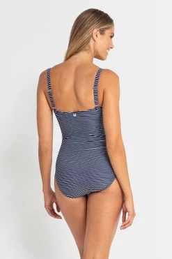 Sunseeker Basix Stripe Cross Front D One Piece -Sunseeker 1621852764 SS50561D IK 4