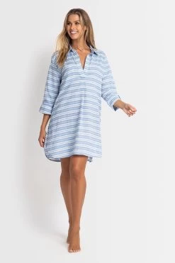 Sunseeker Nara Painters Shirt -Sunseeker 1641488413 SS91696 BL 4