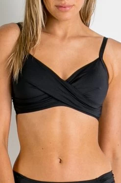 Sunseeker Basix Twist Front Bralette -Sunseeker 1664906018 SS12086 BK 3