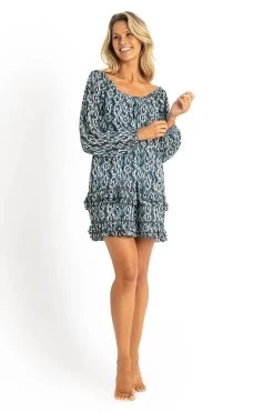 Sunseeker Serpentine Beach Ruffle Shift