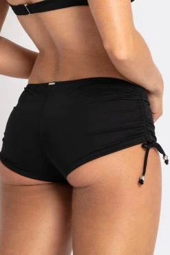 Sunseeker Basix Tie Side Boyleg Pant -Sunseeker SS30450 BK 3